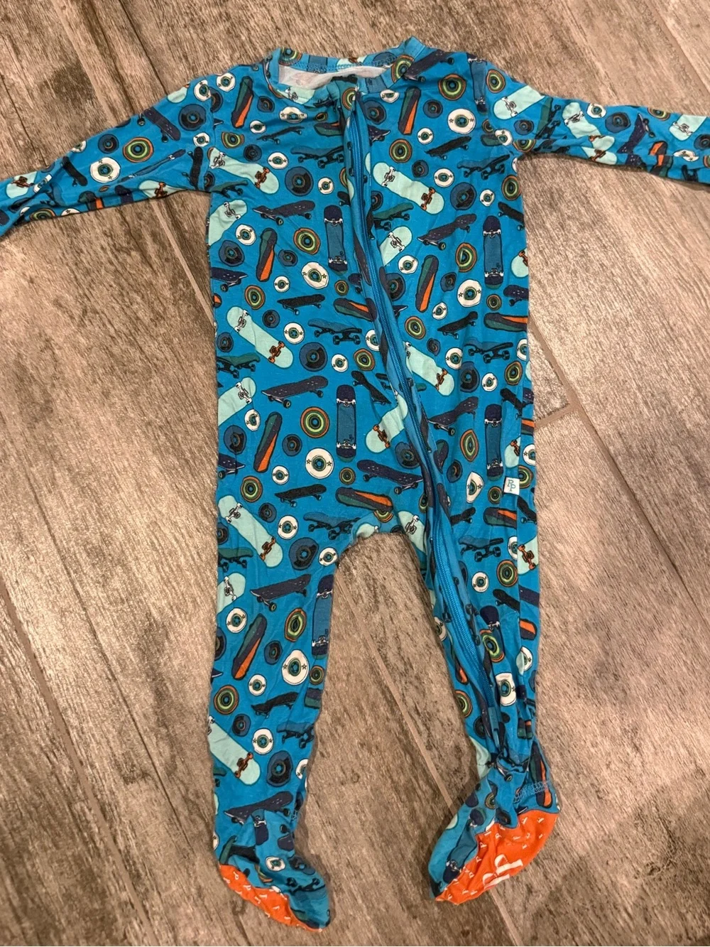 Posh Peanut Baby Footed Onesie Romper - 9-12 months